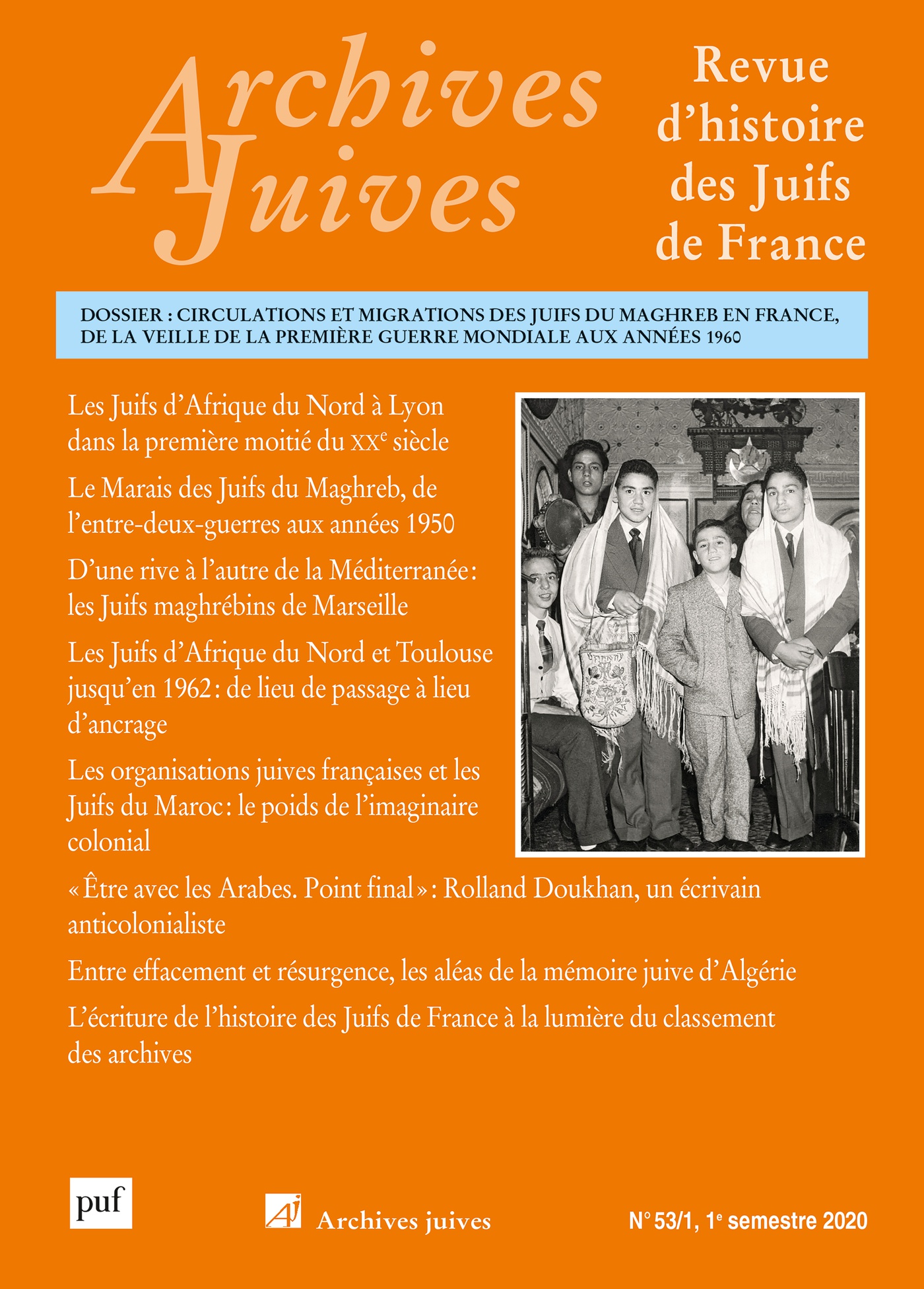 Archives juives n°53/1