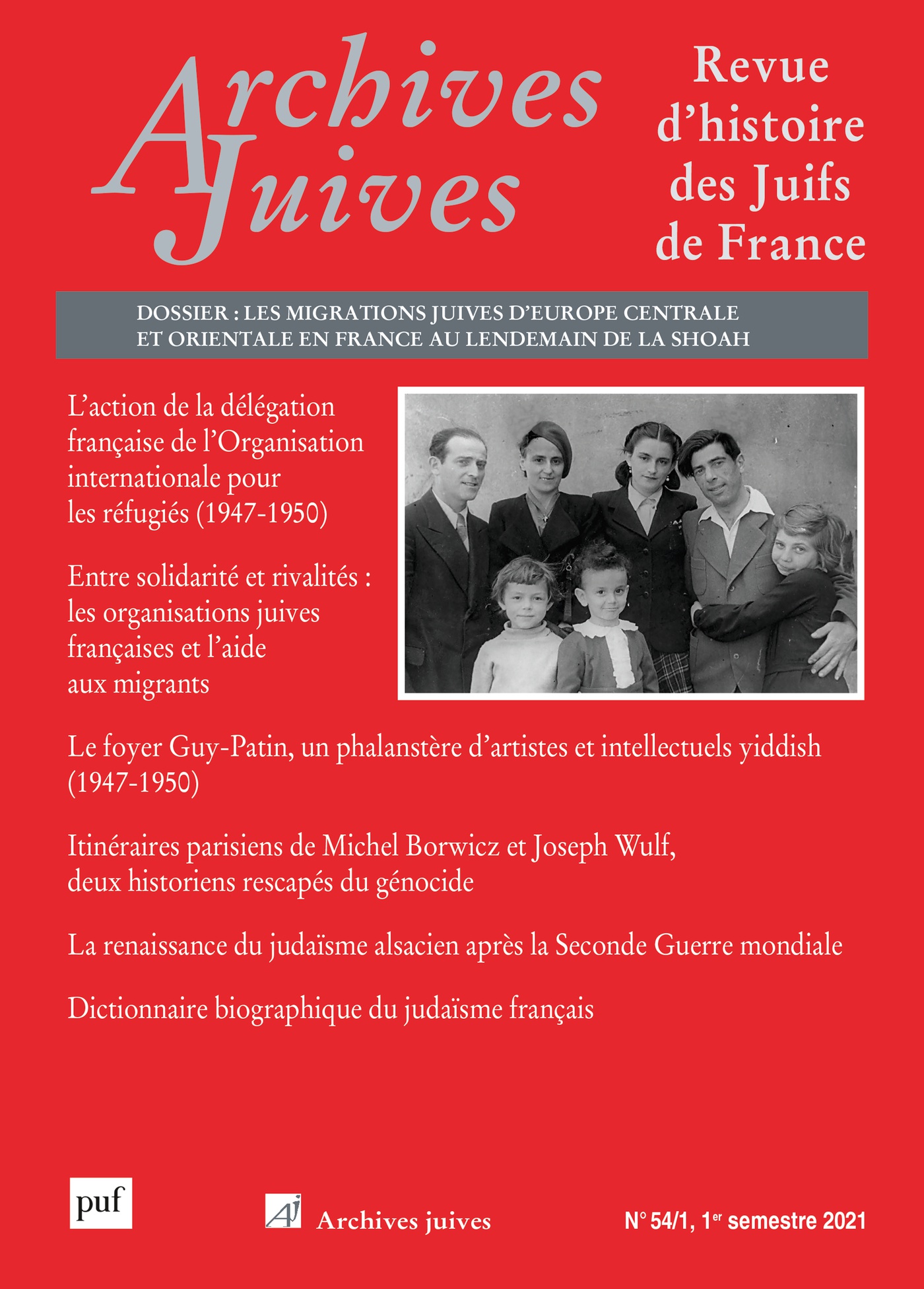 Archives juives n°54/1